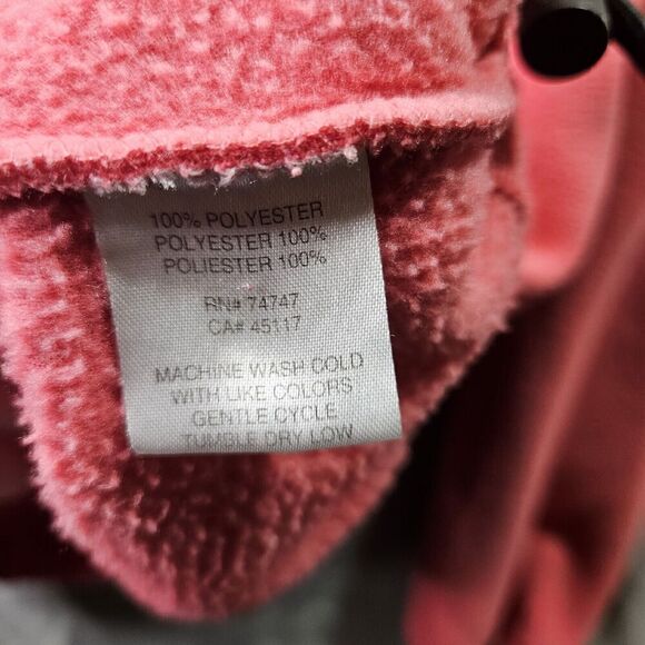 Bass Pro Shop Jacket Womens Large Pink Fleece Outdoor Mock Neck Full Zip - Picture 8 of 12